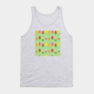 Fruit popsicles - Lime Green Tank Top